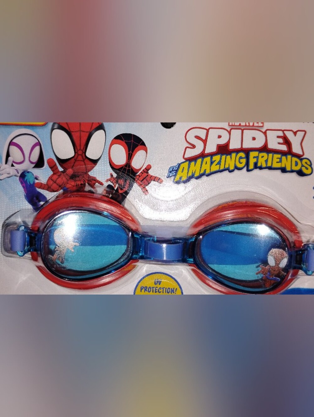 Kids' Smaller Spider-Man Swim Goggles – Blue & Red